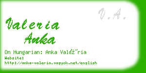 valeria anka business card